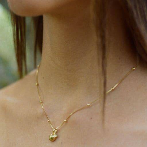 THE CAMI NECKLACE - Solid 14k yellow gold from Bound Studios