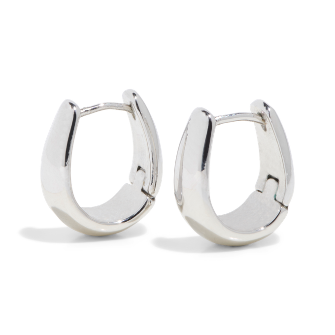 THE SAGE DOME HUGGIE HOOP - sterling silver from Bound Studios