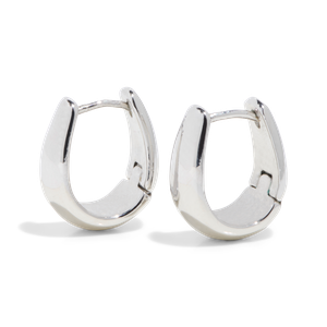 THE SAGE DOME HUGGIE HOOP - sterling silver from Bound Studios