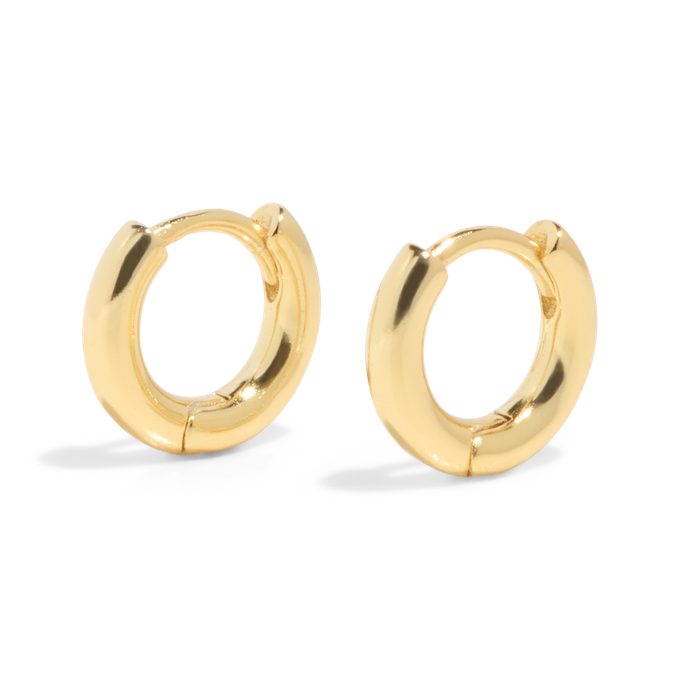 THE BASE HOOP SMALL - solid gold from Bound Studios