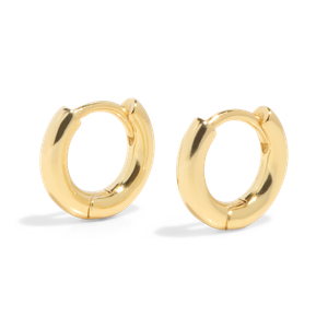THE BASE HOOP SMALL - solid gold from Bound Studios