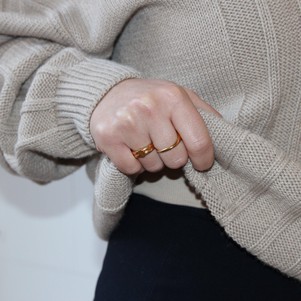 THE HARLOW RING - solid gold from Bound Studios
