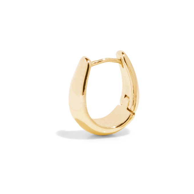 THE SAGE DOME HUGGIE HOOP - 18k gold vermeil from Bound Studios
