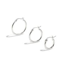 ALL THE BASE HOOPS - sterling silver via Bound Studios