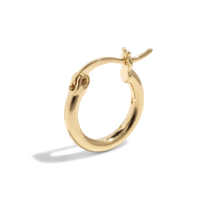 THE BASE HOOP SMALL - 18k gold plated from Bound Studios