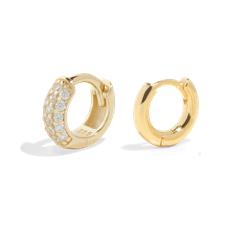 THE TREASURE HOOP SET SMALL - 18k gold vermeil via Bound Studios