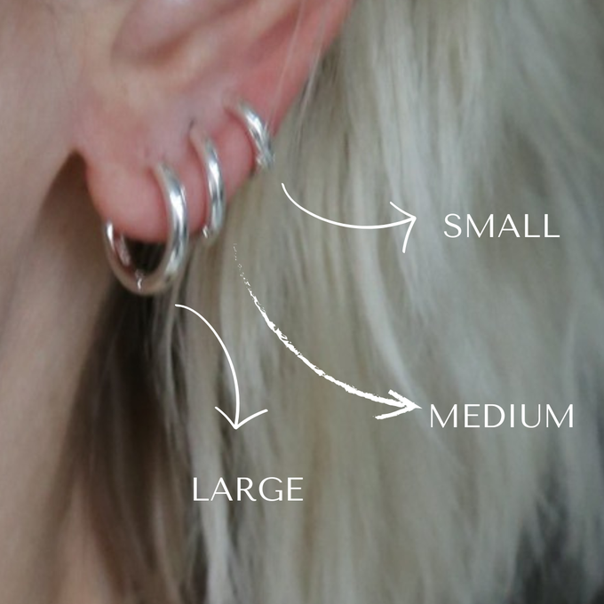 ALL THE BASE HOOPS - sterling silver from Bound Studios