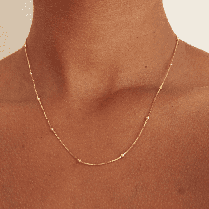 THE CAMI NECKLACE - Solid 14k yellow gold from Bound Studios