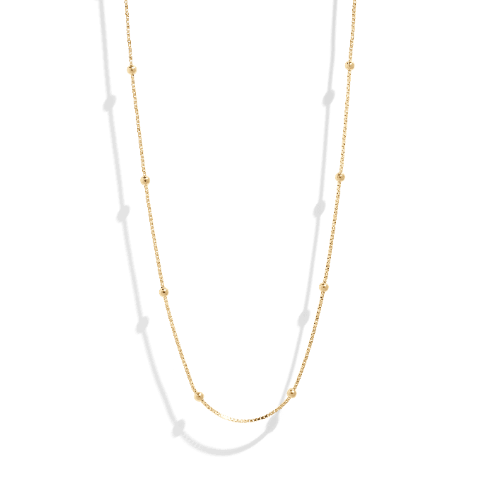 THE CAMI NECKLACE - Solid 14k yellow gold from Bound Studios