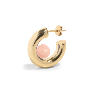 THE YUNA HOOP SUNSTONE - 18k gold vermeil from Bound Studios