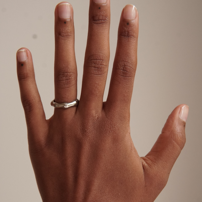 THE BAMBOO RING - sterling silver from Bound Studios