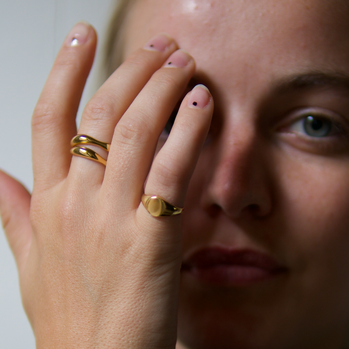 THE DOUBLE TROUBLE SET - Solid 14k gold from Bound Studios