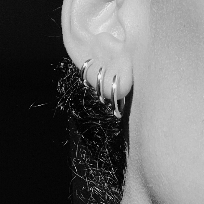 ALL THE BASE HOOPS - sterling silver from Bound Studios