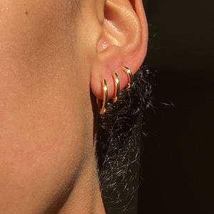 ALL THE BASE HOOPS - 18k gold vermeil from Bound Studios