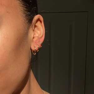ALL THE BASE HOOPS - 18k gold vermeil from Bound Studios