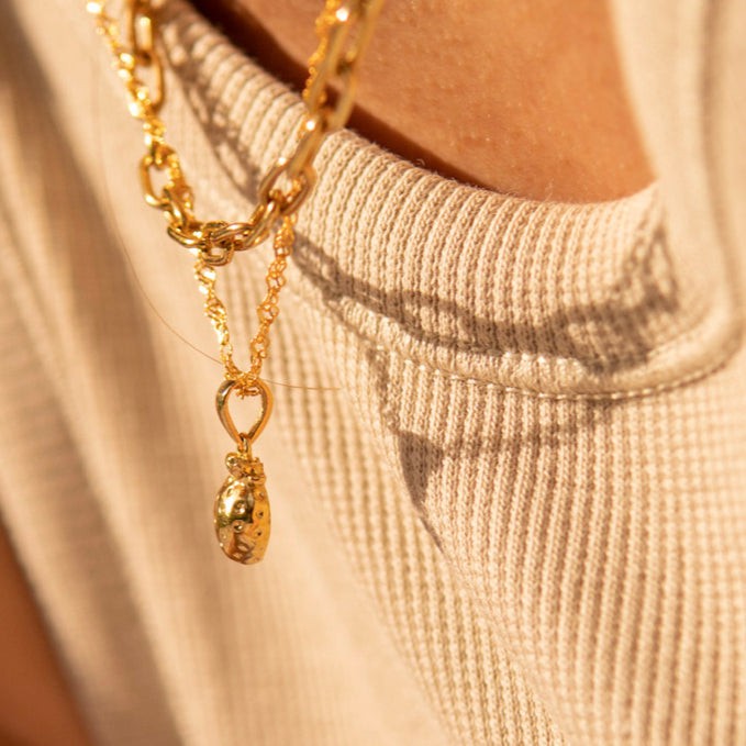 THE STRAWBERRY PENDANT - solid gold from Bound Studios