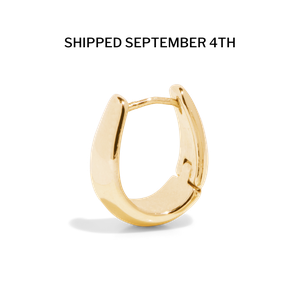 THE SAGE DOME HUGGIE HOOP - 18k gold vermeil from Bound Studios