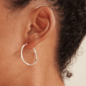 THE COCO HOOP - sterling silver from Bound Studios