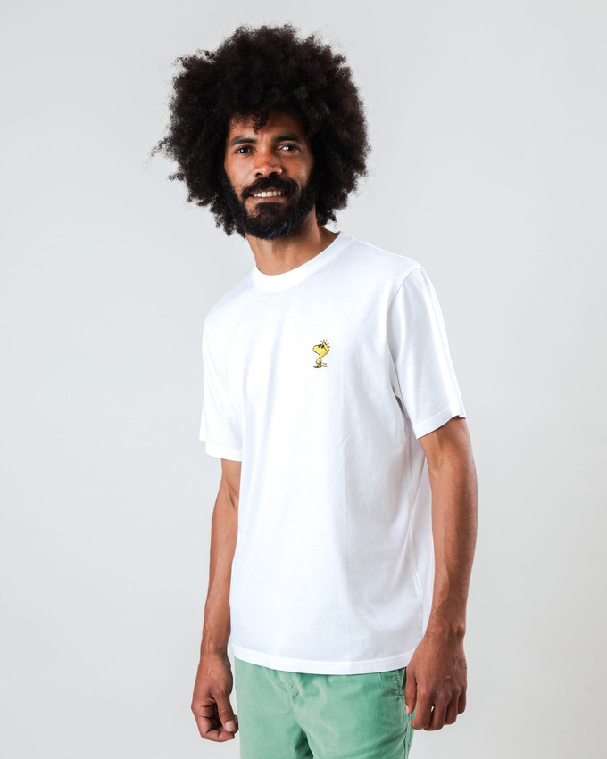Peanuts Sunny Woodstock T-Shirt White from Brava Fabrics