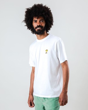 Peanuts Sunny Woodstock T-Shirt White from Brava Fabrics