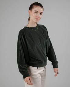 Velvet Raglan Sweatshirt Green via Brava Fabrics