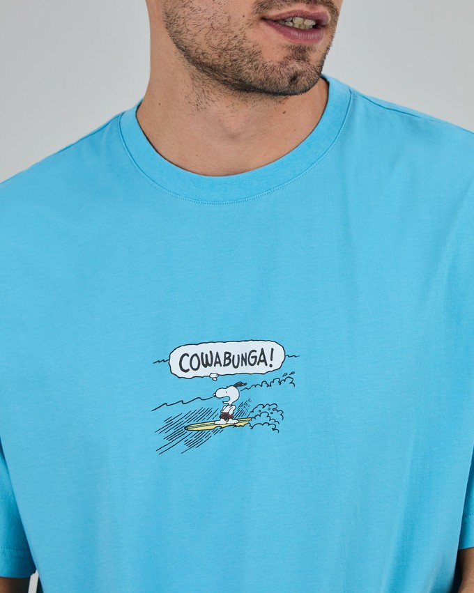 Peanuts Cowabunga Surf Oversize T-Shirt Blue from Brava Fabrics