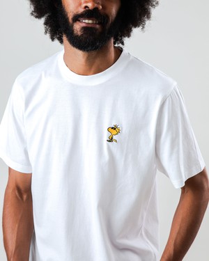 Peanuts Sunny Woodstock T-Shirt White from Brava Fabrics