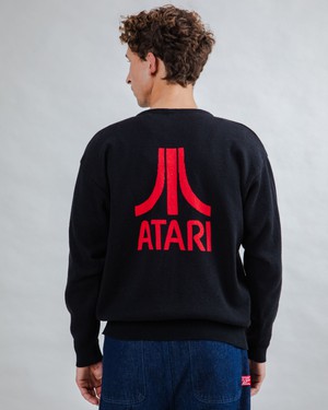 Atari Cardigan Logo Jacquard from Brava Fabrics