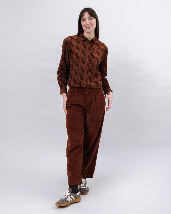 Bombon Babycord Boxy Blouse from Brava Fabrics