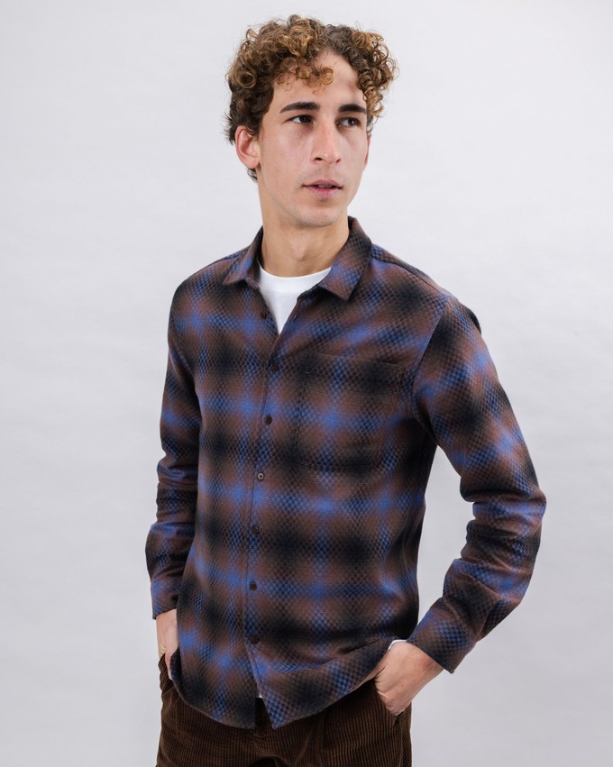 Pixel Check Overshirt from Brava Fabrics