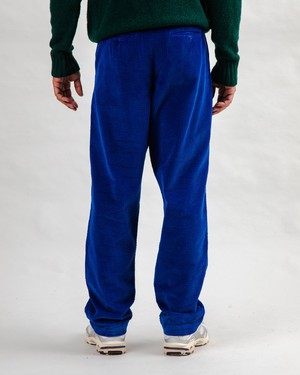 Corduroy Pleated Chino Pants Klein Blue from Brava Fabrics