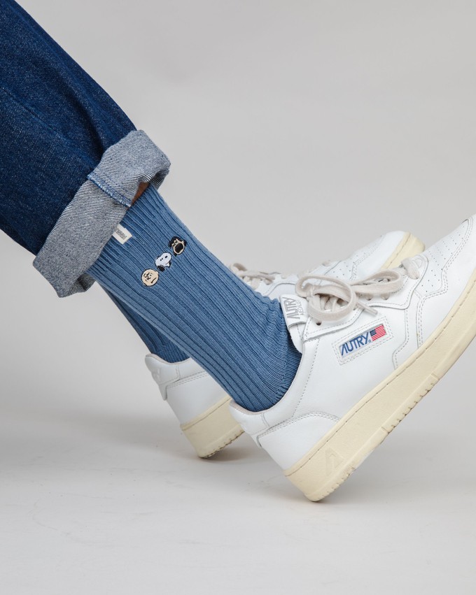 Peanuts The Gang Socks Blue from Brava Fabrics