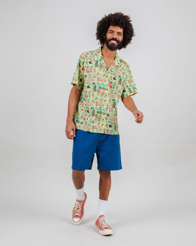 Lucha Libre Aloha Shirt from Brava Fabrics