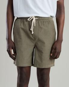 Baby Cord Shorts Stone Green via Brava Fabrics