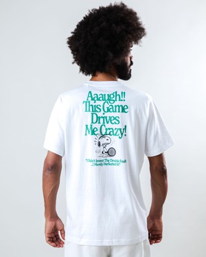 Peanuts Tennis Double Fault Snoopy T-shirt White from Brava Fabrics