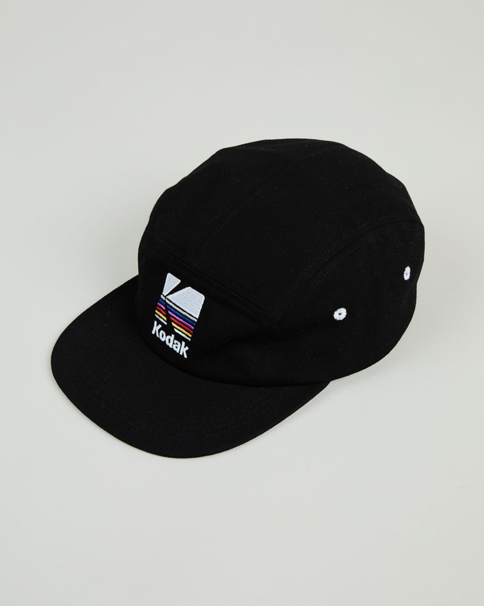 Kodak 5 Panel Cap Black from Brava Fabrics