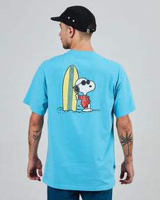Peanuts Cowabunga Surf Oversize T-Shirt Blue via Brava Fabrics