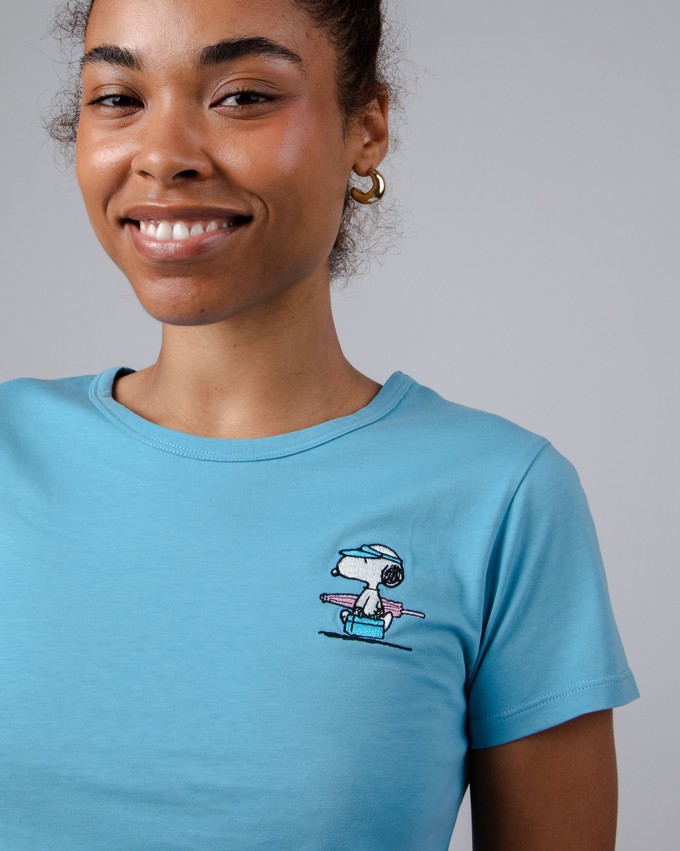 Peanuts Beach Tee Blue from Brava Fabrics