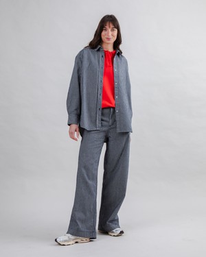 Denim Stripes Straight Leg Pants from Brava Fabrics