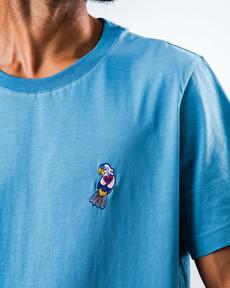 Asis Parrot Regular T-Shirt Blue via Brava Fabrics