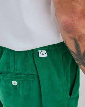 Baby Cord Shorts Green from Brava Fabrics