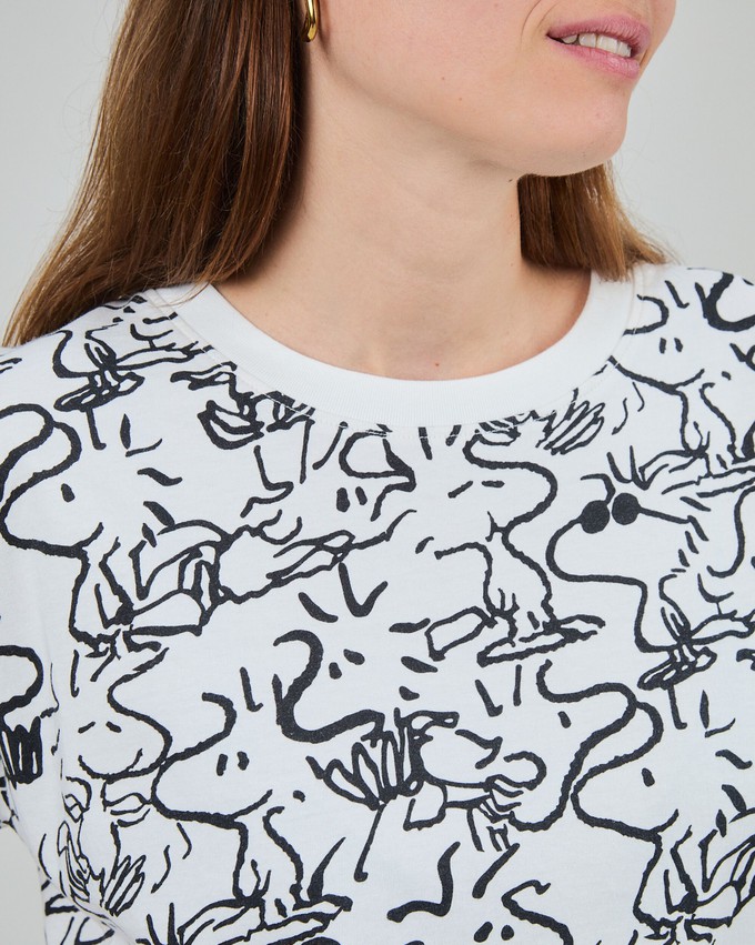Peanuts Woodstock Oversize Tee White from Brava Fabrics