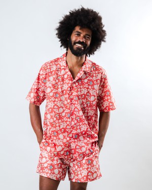 Peanuts Tropical Swimwear Red from Brava Fabrics