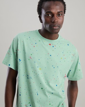 Splash Paint Tshirt Green from Brava Fabrics