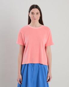 Terry oversize Tee Peach via Brava Fabrics