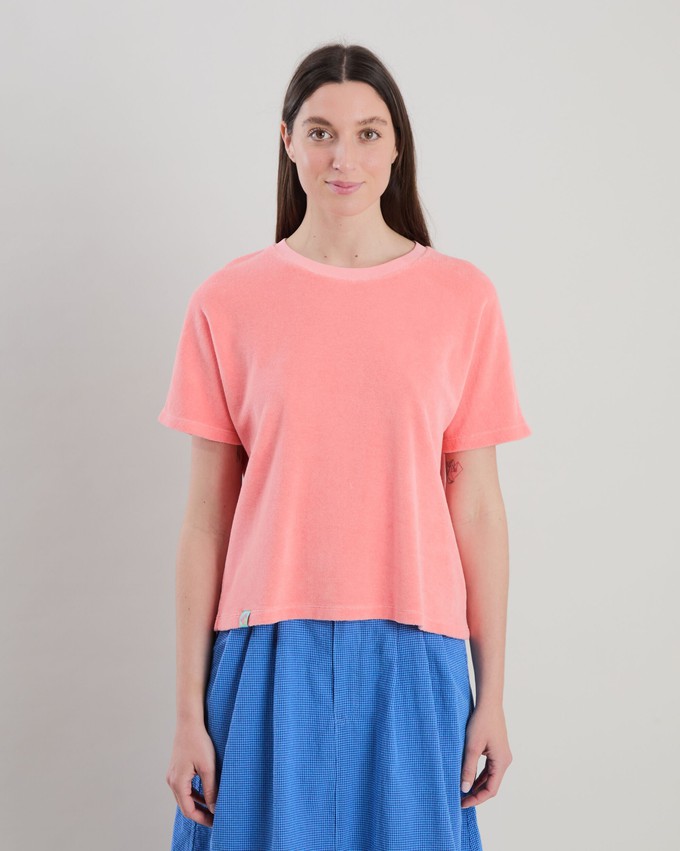 Terry oversize Tee Peach from Brava Fabrics