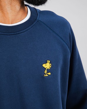 Peanuts Woodstock Sweatshirt Navy from Brava Fabrics