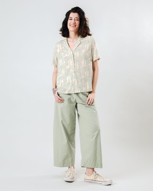 Borneo Aloha Blouse Ecru from Brava Fabrics