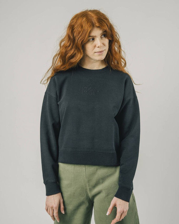 Moon Mode Cropped Sweatshirt Black from Brava Fabrics
