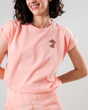 Peanuts Tropical Scoop Tee Pink from Brava Fabrics